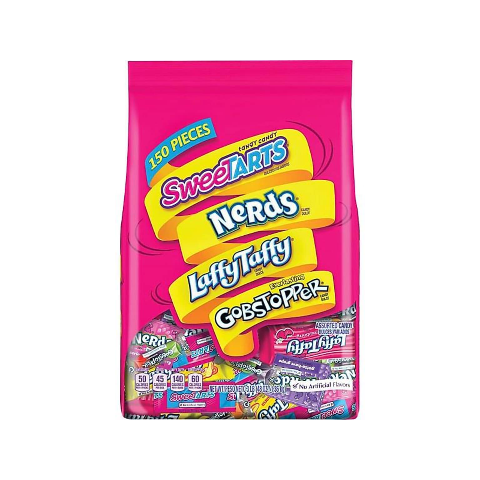 Wonka Assorted Bulk Pack Chewy Candy, 48 oz., 150 (NES96445)