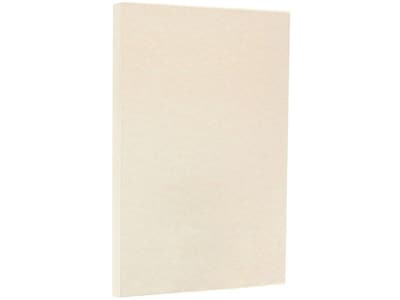 JAM Paper 65 lb. Cardstock Paper, 8.5 x 14, Natural Parchment, 50 Sheets/Pack (96700400)