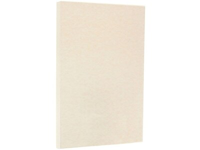 JAM Paper 65 lb. Cardstock Paper, 8.5 x 14, Natural Parchment, 50 Sheets/Pack (96700400)