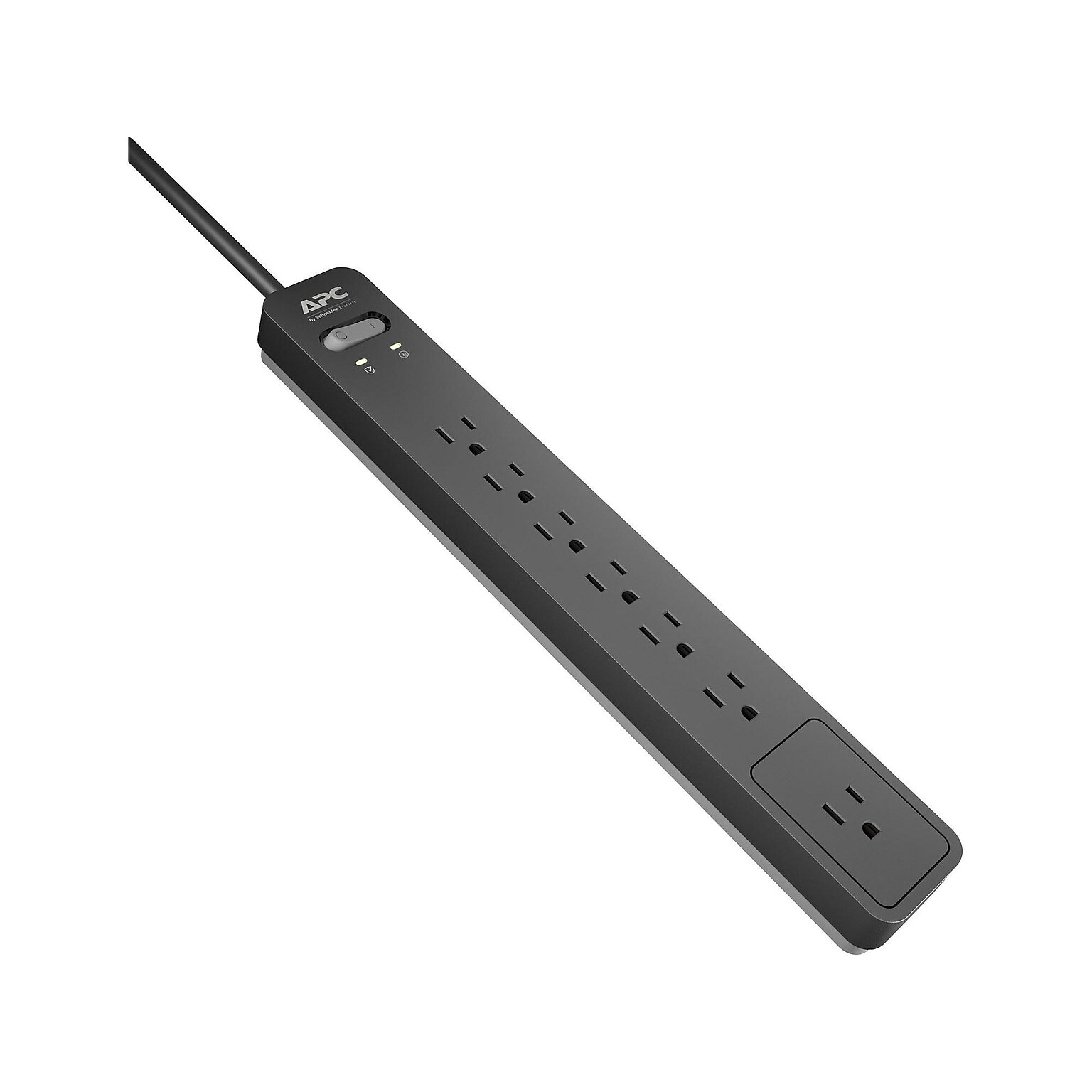 APC Essential Surgearrest 7 Outlets Surge Protector, 6 Cord (PE76)
