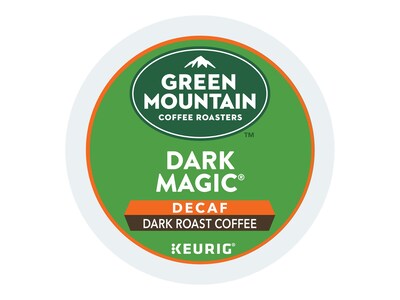 Green Mountain Dark Magic Decaf Coffee Keurig® K-Cup® Pods, Dark Roast, 96/Carton (504067)