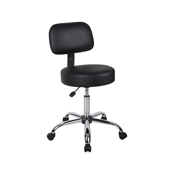 Boss Be Well Medical Spa Professional 26.5 Drafting Stool, Black (B245-BK)