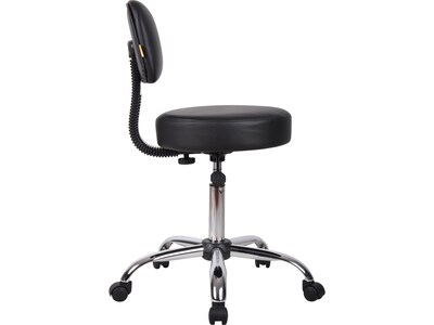 Boss Be Well Medical Spa Professional 26.5" Drafting Stool, Black (B245-BK)
