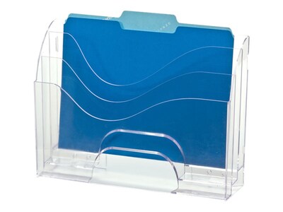 OfficeMate 3-Tier File Organizer, Clear (22904)