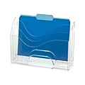 OfficeMate 3-Tier File Organizer, Clear (22904)