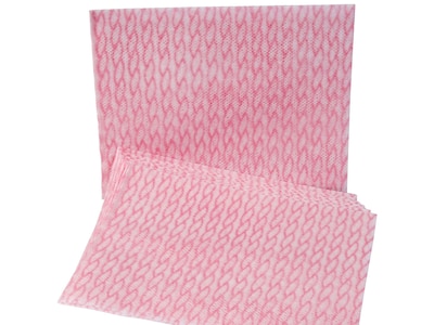 Dixie R500 Poly Wipers, White/Pink, 240/Carton (29427)