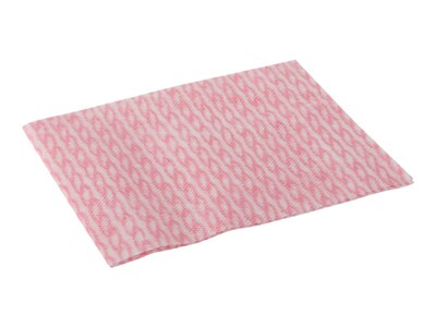 Georgia-Pacific R500 Poly Cleaning Wipers, 17" x 13", White/Pink, 240 Wipers/Box (29427)
