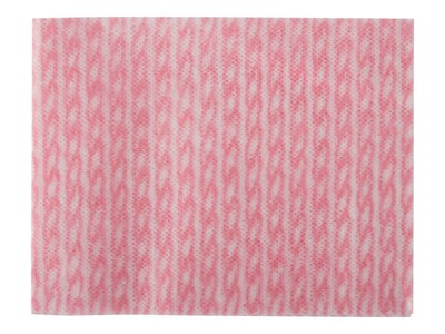Georgia-Pacific R500 Poly Cleaning Wipers, 17" x 13", White/Pink, 240 Wipers/Box (29427)