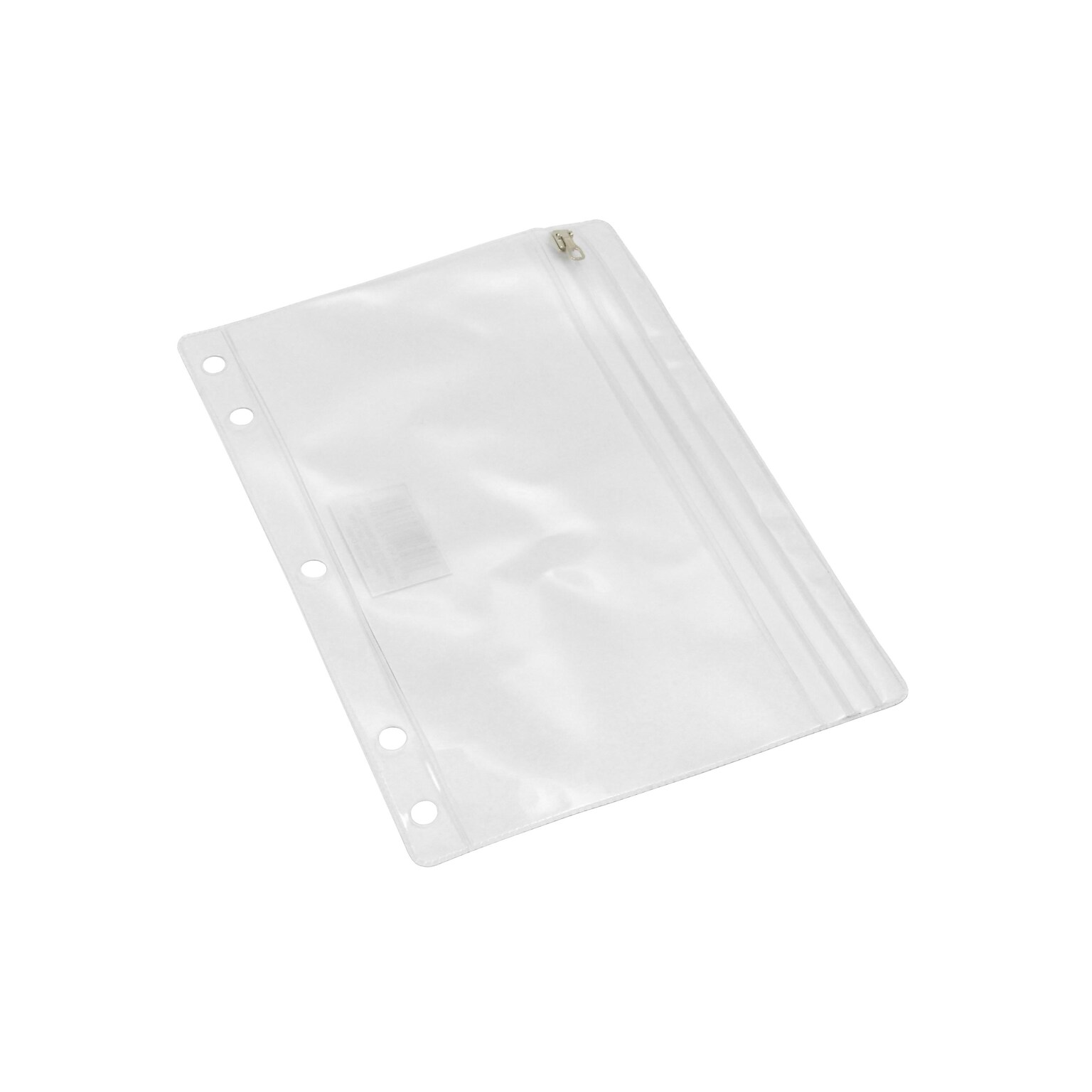 CLI Zipper Vinyl Pouches, Clear, 12/Bundle (76370)