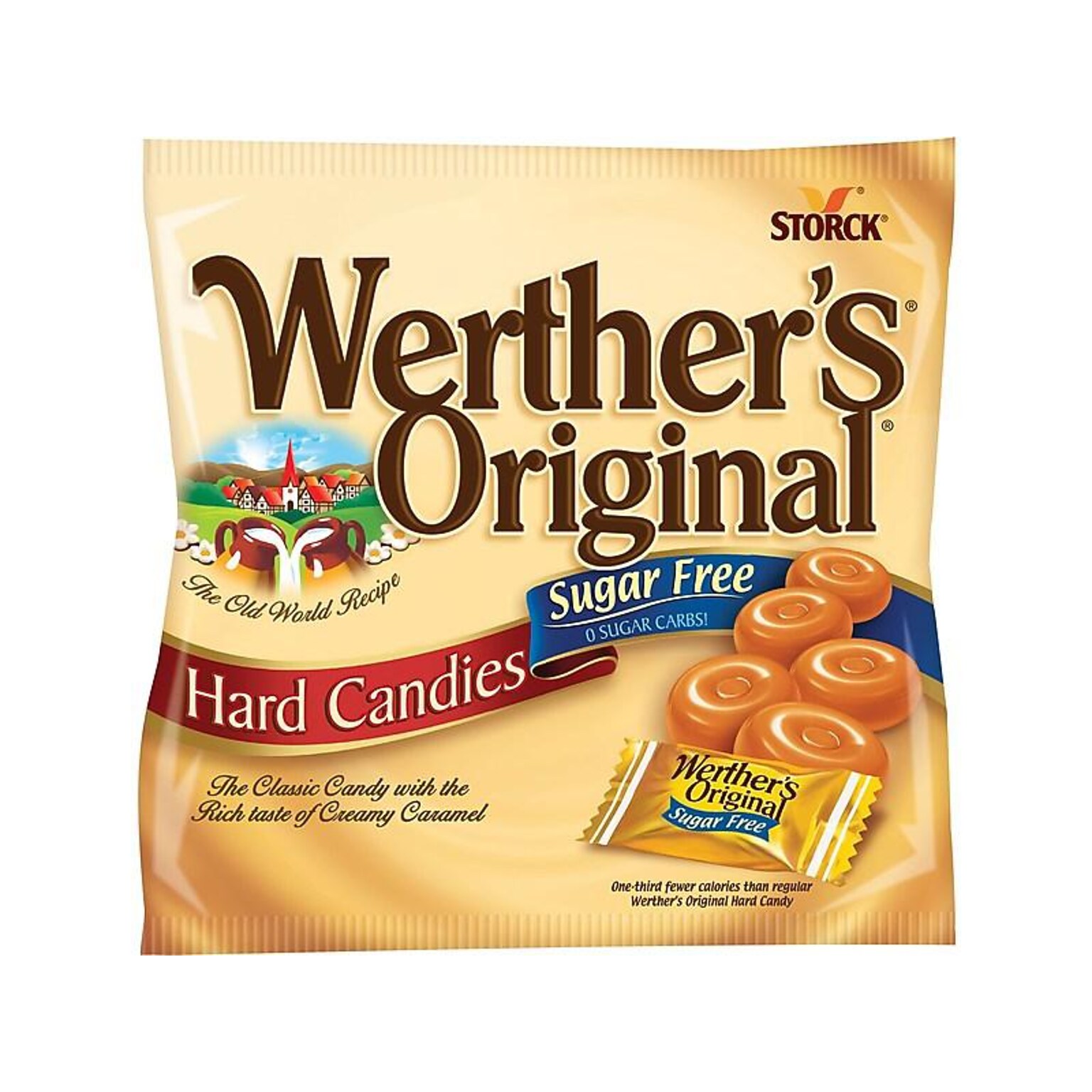 Werthers Original Sugar Free Caramel Hard Candy, 2.75 oz. (SUL831498)