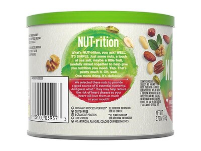 Planters NUT-rition Heart Healthy Mix Nuts, Variety, 9.75 Oz. (05957)