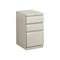 HON Brigade 3-Drawer Mobile Vertical File Cabinet, Letter Size, Lockable, 28H x 15W x 22.88D, Lig
