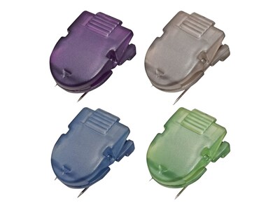 Advantus Panel Wall Cubicle Clips, Assorted Metallic Colors, 20/Box (75338)