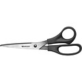 Westcott All Purpose Value 3.5 Stainless Steel Standard Scissors, Pointed Tip, Black (13135)