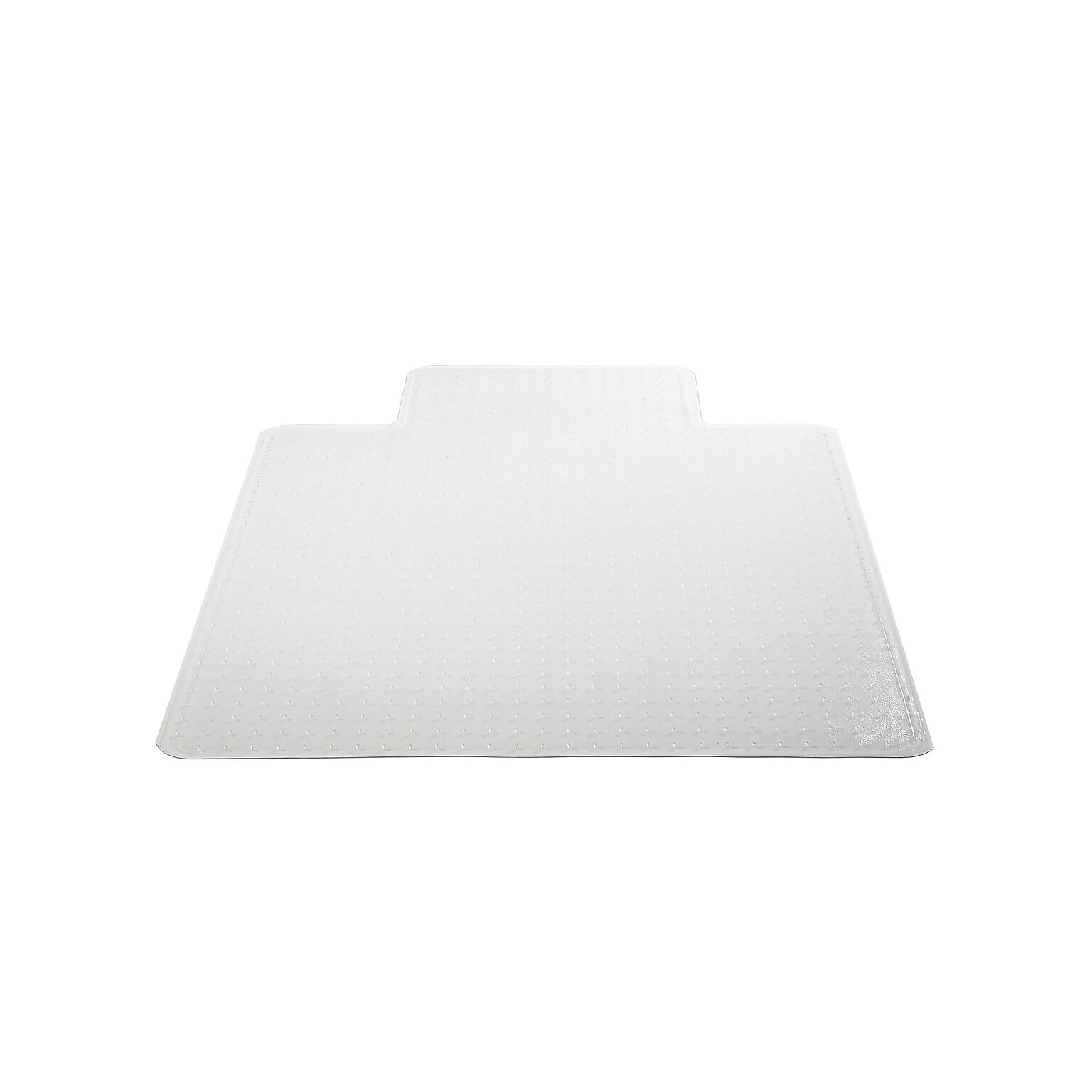 Deflect-O DuraMat Carpet Chair Mat with Lip, 45 x 53, Low-Pile, Clear (DEFCM13233)