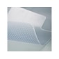 Deflect-O DuraMat Carpet Chair Mat with Lip, 45" x 53'', Low-Pile, Clear (DEFCM13233)