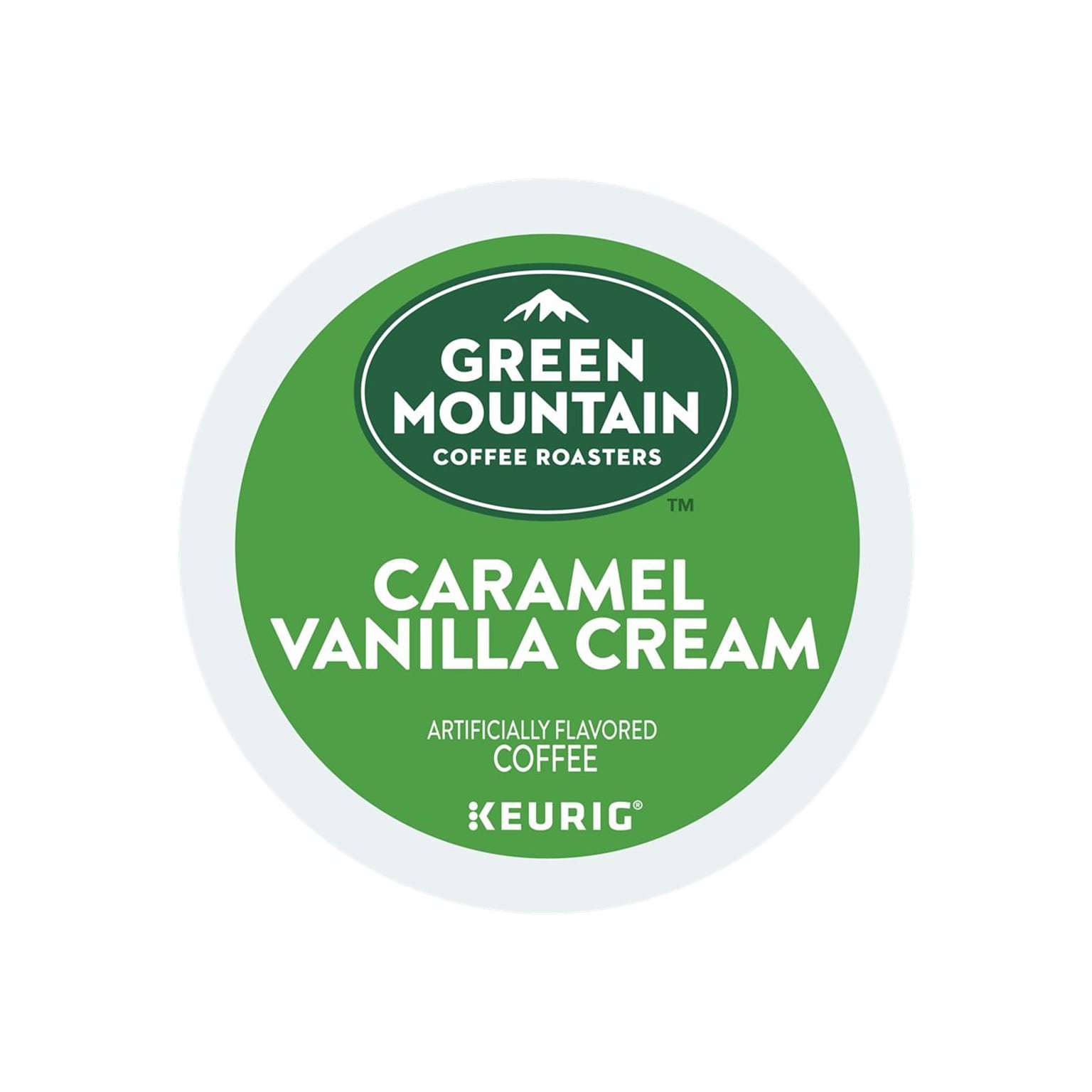 Green Mountain Caramel Vanilla Cream Coffee, Keurig® KCup® Pods, Light Roast, 96/Carton