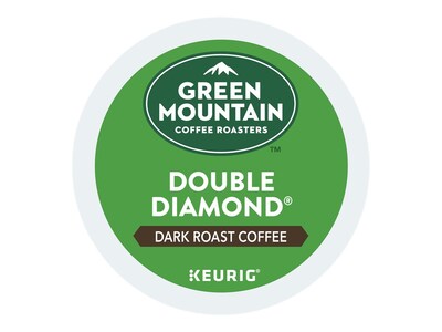 Green Mountain Double Diamond Coffee, Keurig® K-Cup® Pods, Dark Roast, 96/Carton (GMT4066CT)