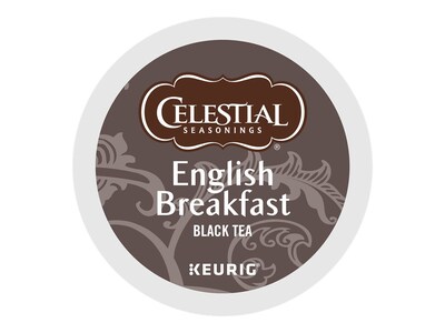 Celestial Seasonings English Breakfast Tea, Keurig K-Cup Pods, 24/Box (14731)
