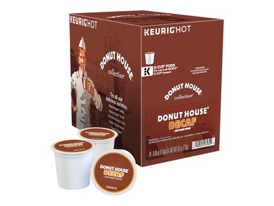 Donut House Decaf Coffee, Keurig® K-Cup® Pods, Light Roast, 24/Box (7534)