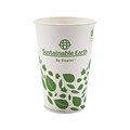 Sustainable Earth by Staples Hot Cups, 16 Oz., White, 300/Carton (SEB28991)