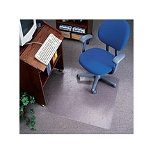 Deflect-O EconoMat Carpet Chair Mat with Lip, 36 x 48, Low-Pile, Clear (CM11112)