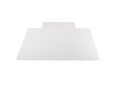 Deflect-O EconoMat 45 x 53 Rectangular w/Lip Chair Mat for Carpet, Vinyl (CM11232)