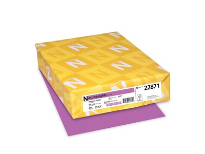 Astrobrights 65 lb. Cardstock Paper, 8.5 x 11, Planetary Purple, 250 Sheets/Pack (22871)