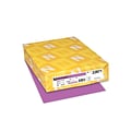 Astrobrights 65 lb. Cardstock Paper, 8.5 x 11, Planetary Purple, 250 Sheets/Pack (22871)