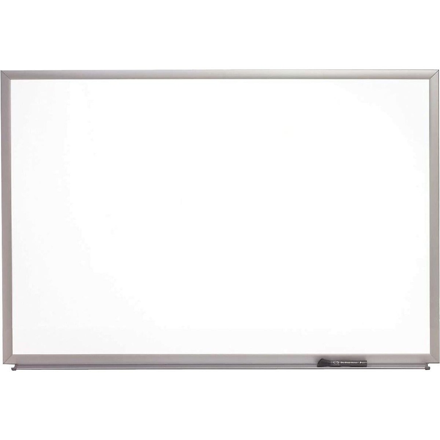 Skilcraft Porcelain DryErase Whiteboard, Anodized Aluminum Frame, 3' x