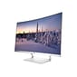 HP 27 Monitor, 27" Curved LED Backlit Monitor, Pike Silver