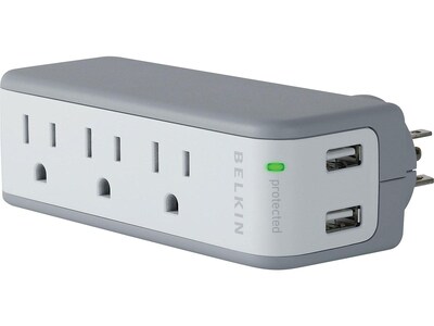 Belkin Mini with USB Charger 3-Outlet Surge Protector (BZ103050-TVL)