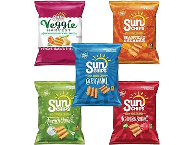 Sunchips Chips, Variety, 1.5 Oz., 30/Carton (295-00009)