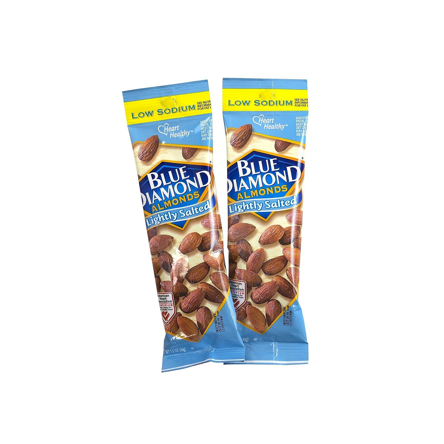 Blue Diamond Lightly Salted Almonds, 1.5 oz., 12 Bags/Pack (220-00736)