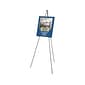 Quartet Instant Easel Display Easel, 63", Black Aluminum (29E)