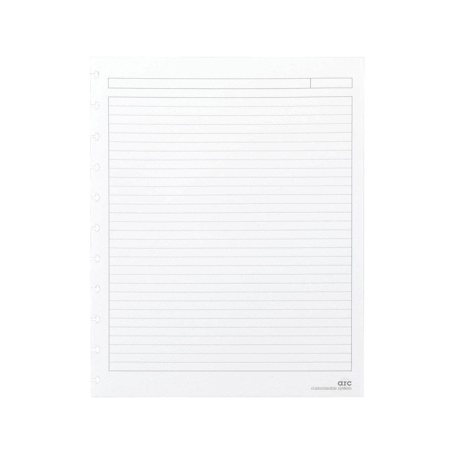 Staples Premium Arc Notebook System Refill Paper, 8.5 x 11, 50 Sheets, Narrow Ruled, White (19992)