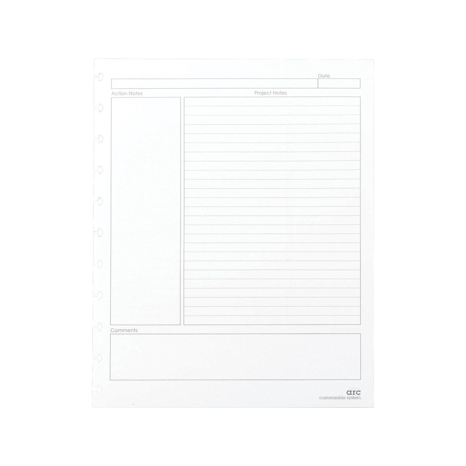 Staples Premium Arc Notebook System Refill Paper, 8.5 x 11, 50 Sheets, College Ruled, White (20021)