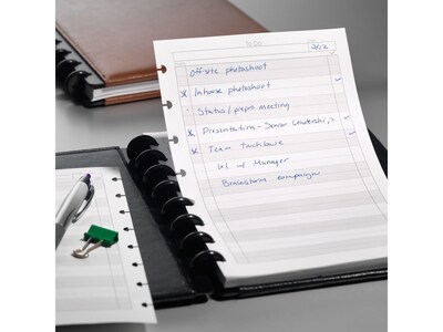 Staples® Arc Notebook System To-Do Refill Paper, 5.5" x 8.5", 50 Sheets, Cornell Ruled, White (19994)