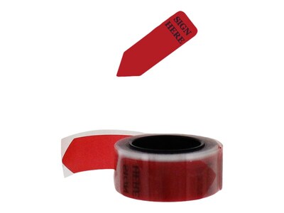 Redi-Tag Sign Here Flags, Red, 1.88" Wide, 720/Pack (91012)