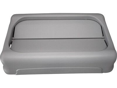 Rubbermaid Slim Jim Indoor Lid, Gray Plastic, 23 Gal. (FG267360GRAY)