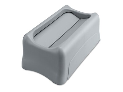 Rubbermaid Slim Jim Indoor Lid, Gray Plastic, 23 Gal. (FG267360GRAY)