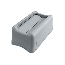 Rubbermaid Slim Jim Indoor Lid, Gray Plastic, 23 Gal. (FG267360GRAY)