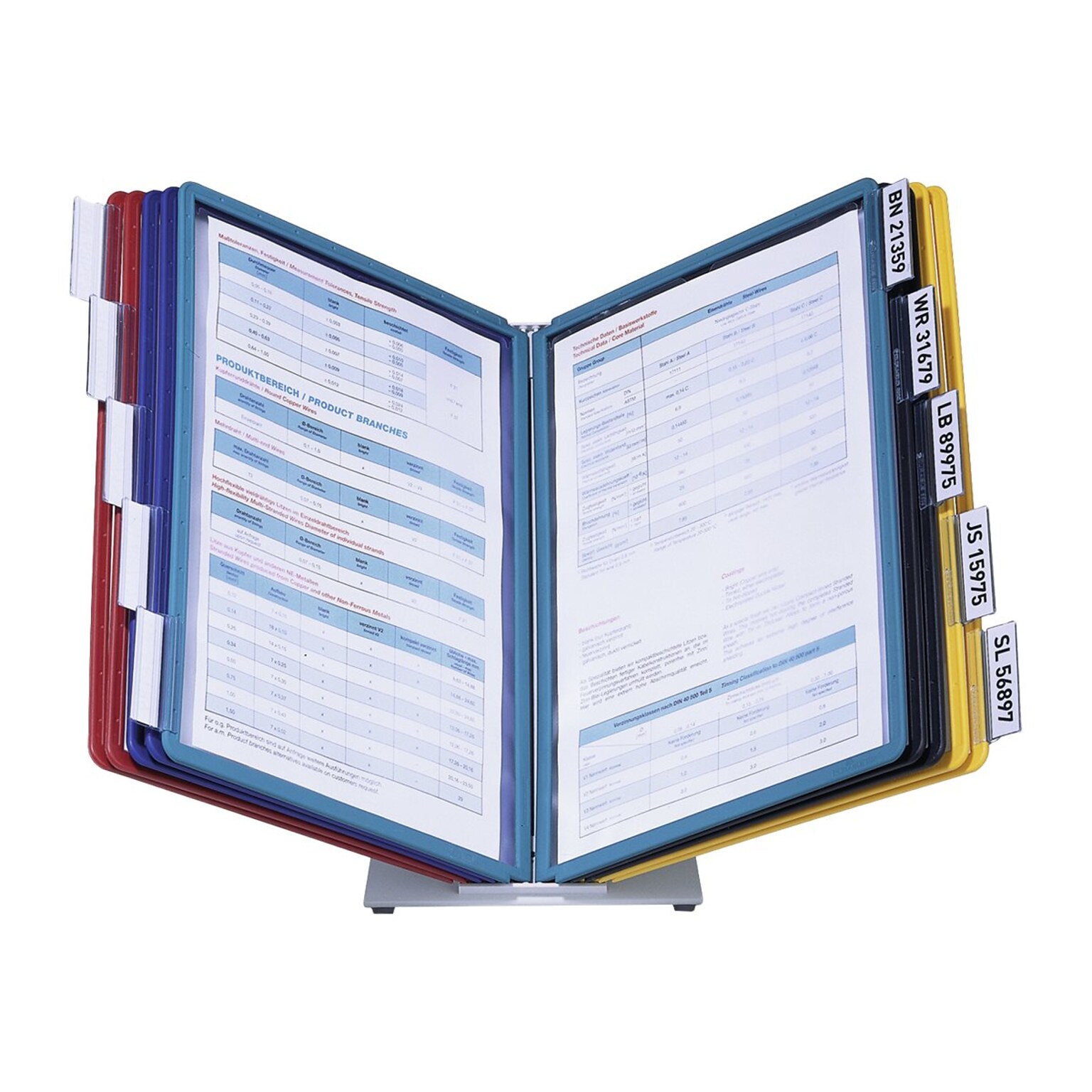 Durable VARIO Document Holder, 8.5 x 11, Top Loading, Multicolor Plastic (536000)