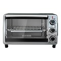 Black & Decker 6-Slice Toaster Oven, Stainless Steel and Black (TO1950SBD)