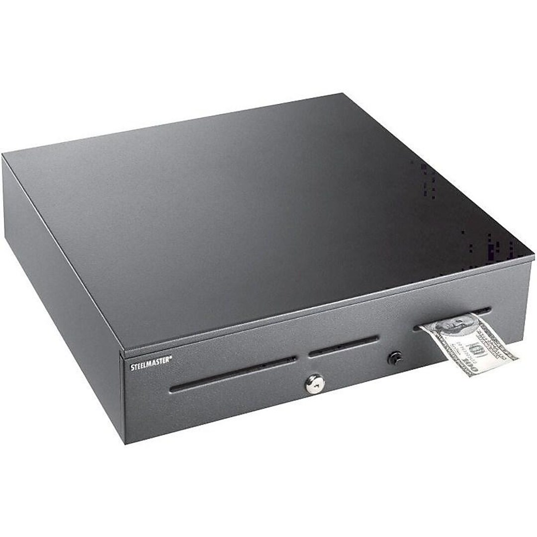 Mmf Industries Steelmaster 1060gt High Security Cash Drawer Black gt04 Quill Com