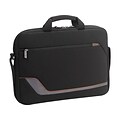 Solo New York Everyday Urban Laptop Briefcase, Black/Orange Neoprene (VTR124-4)