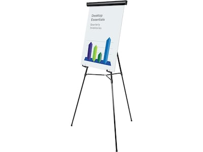 MasterVision Lightweight Display Easel, 63, Black Aluminum (FLX09101MV)