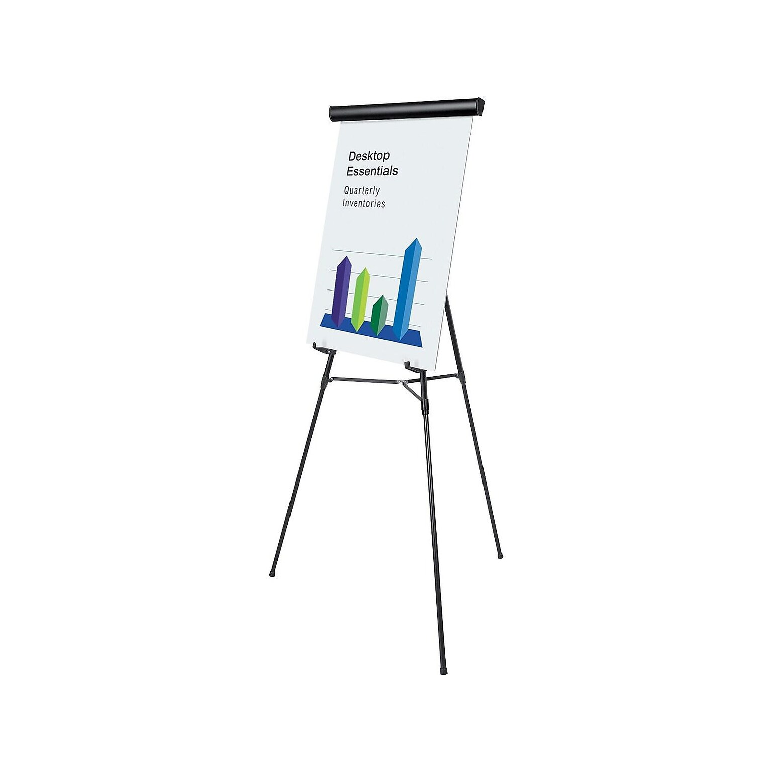 MasterVision Lightweight Display Easel, 63, Black Aluminum (FLX09101MV)