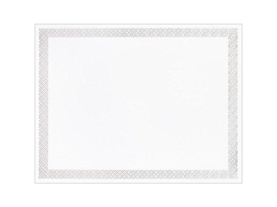 Masterpiece Studios Certificates, 8.5 x 11, Silver, 15/Pack (963027S)