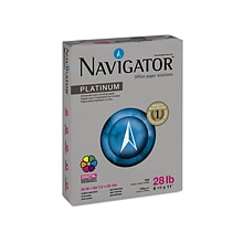 Navigator Platinum 8.5 x 11 Multipurpose Paper, 28 lbs., 99 Brightness, 500 Sheets/Ream (SNANPL112